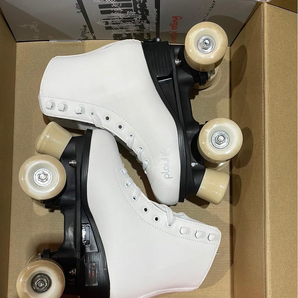 PlayLife Classic White Adjustable Roller Skates-Roller Skates-Extreme Skates