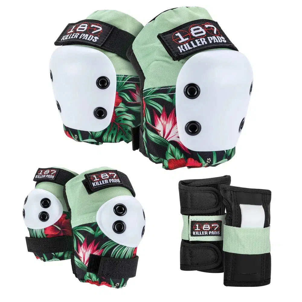 187 Six Pack Junior Hibiscus-Pad Set Kids-Extreme Skates