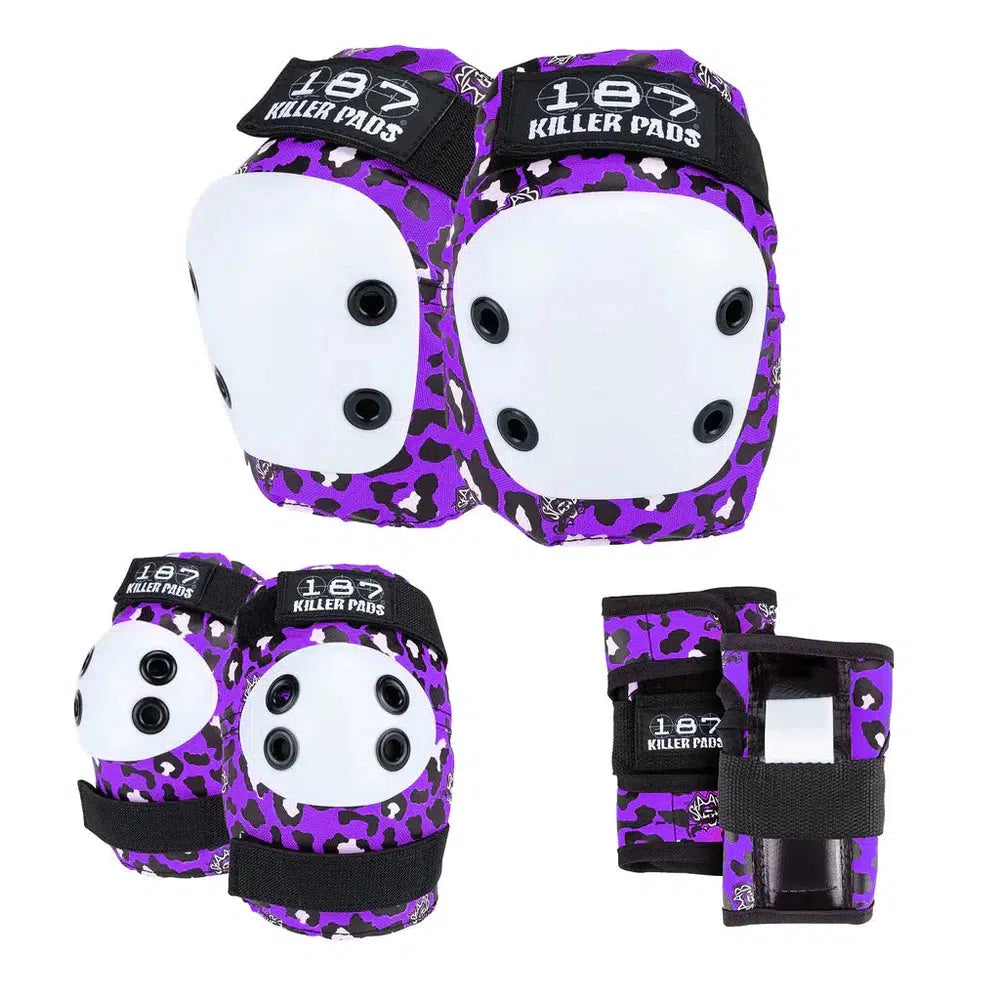 187 Six Pack Junior Staab Purple-Pad Set Kids-Extreme Skates