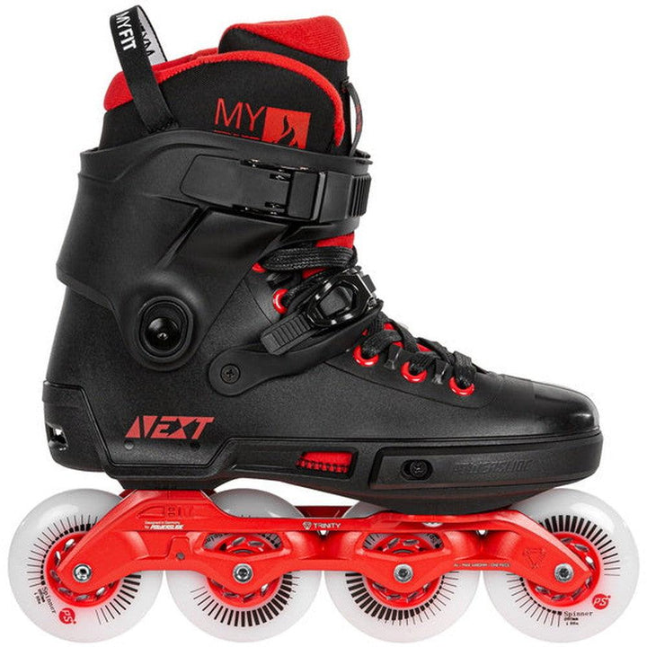 Powerslide Next Black Red 80 Mens Inline Skates-Inline Skates-Extreme Skates