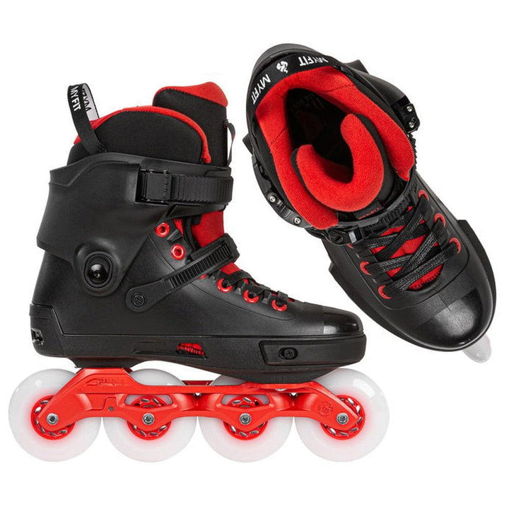 Powerslide Next Black Red 80 Mens Inline Skates-Inline Skates-Extreme Skates