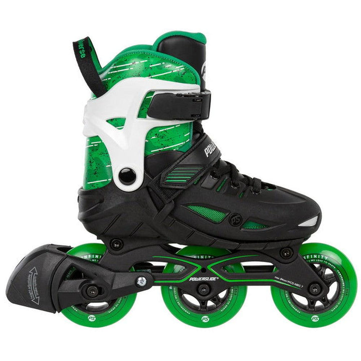 Powerslide Phuzion Universe Green 3W Adjustable Inline Skates-Inline Skates-Extreme Skates