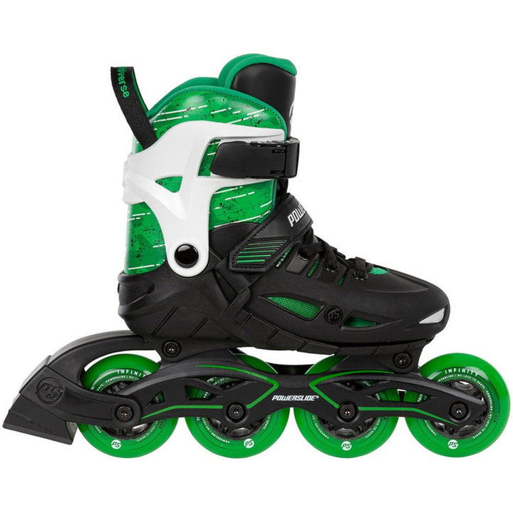 Powerslide Phuzion Universe 4W Green Adjustable Inline Skates-Inline Skates-Extreme Skates