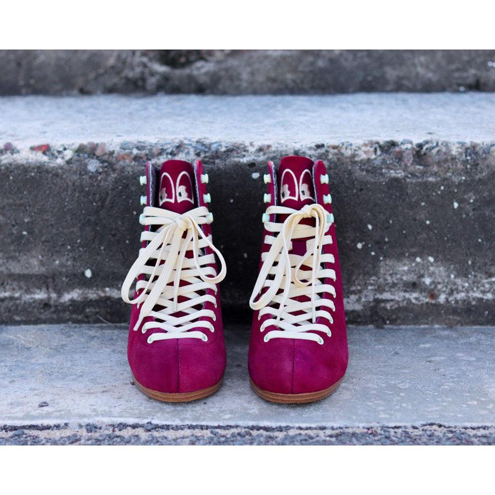 Chuffed Wanderer BOOT ONLY - BURGUNDY-Extreme Skates