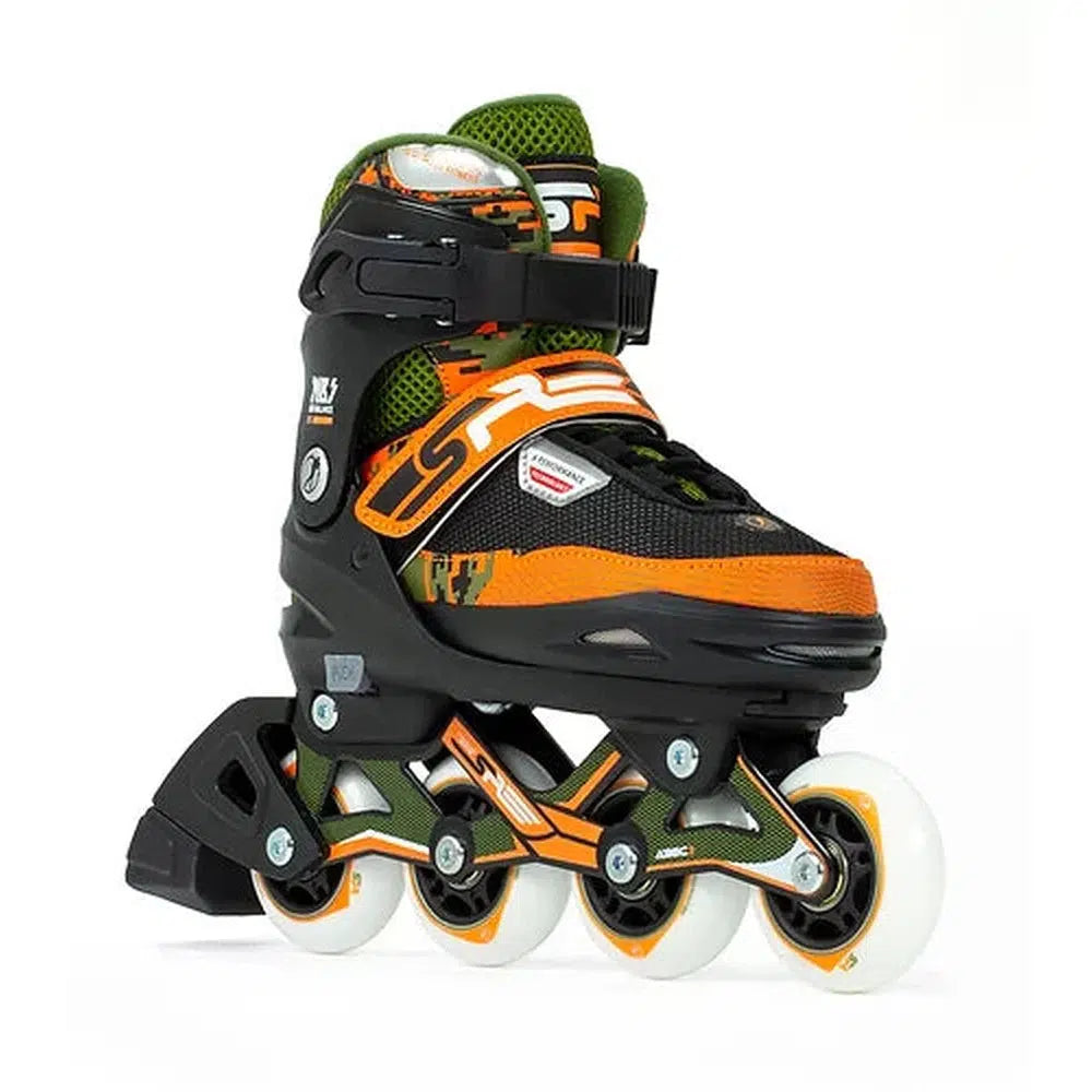 SFR Pixel Inline Skates Green Orange Adjustable-Inline Skates-Extreme Skates