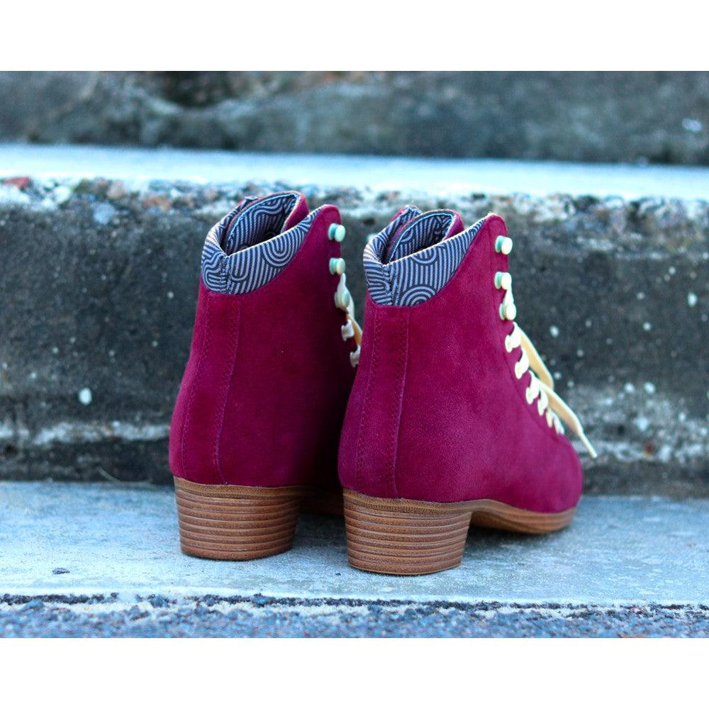 Chuffed Wanderer BOOT ONLY - BURGUNDY-Extreme Skates