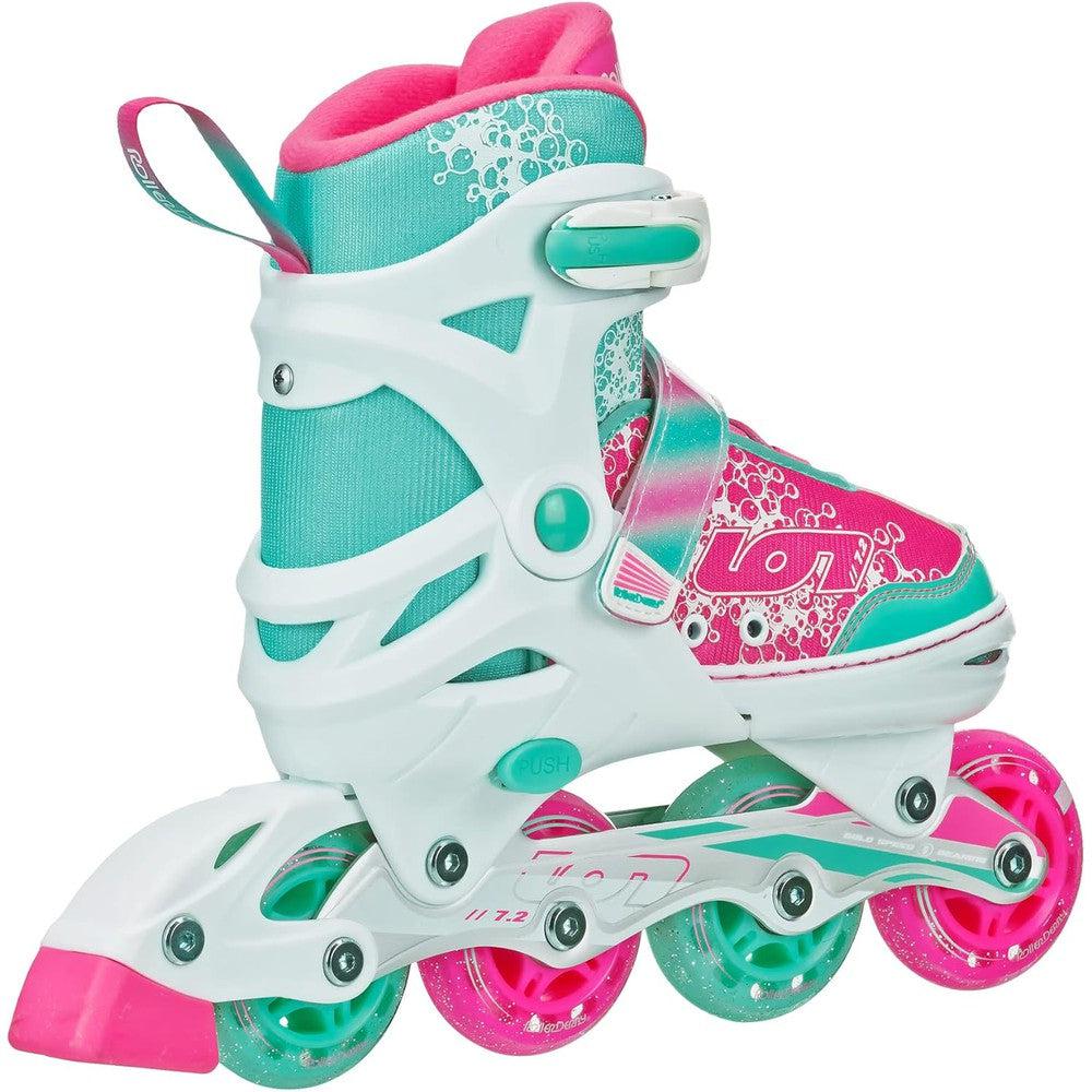 RDS Ion 7.2 White/Pink/Mint Adjustable Inline Skates-Adjustable Inline Skates-Extreme Skates