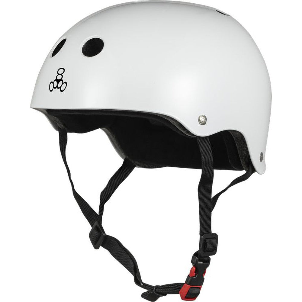 Triple 8 THE Certified Helmet SS White Glossy-Certified Helmet-Extreme Skates