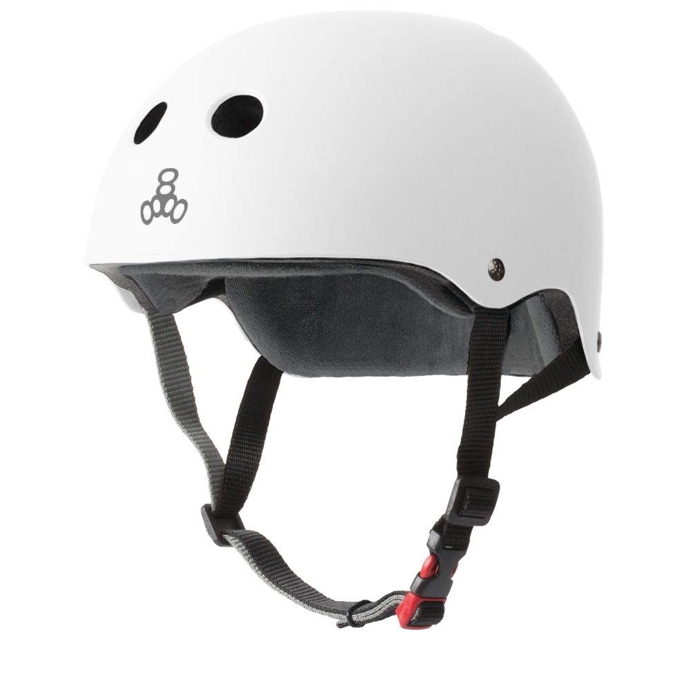 Triple 8 THE Certified Helmet SS Matte White-Certified Helmet-Extreme Skates