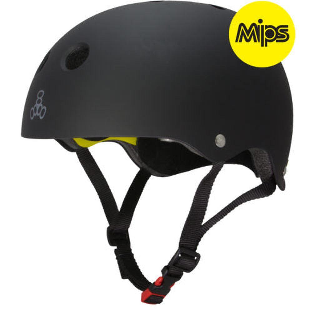 Triple 8 Skate II/ Derby MIPS Helmet SS Black Rubber-MIPS Helmet-Extreme Skates