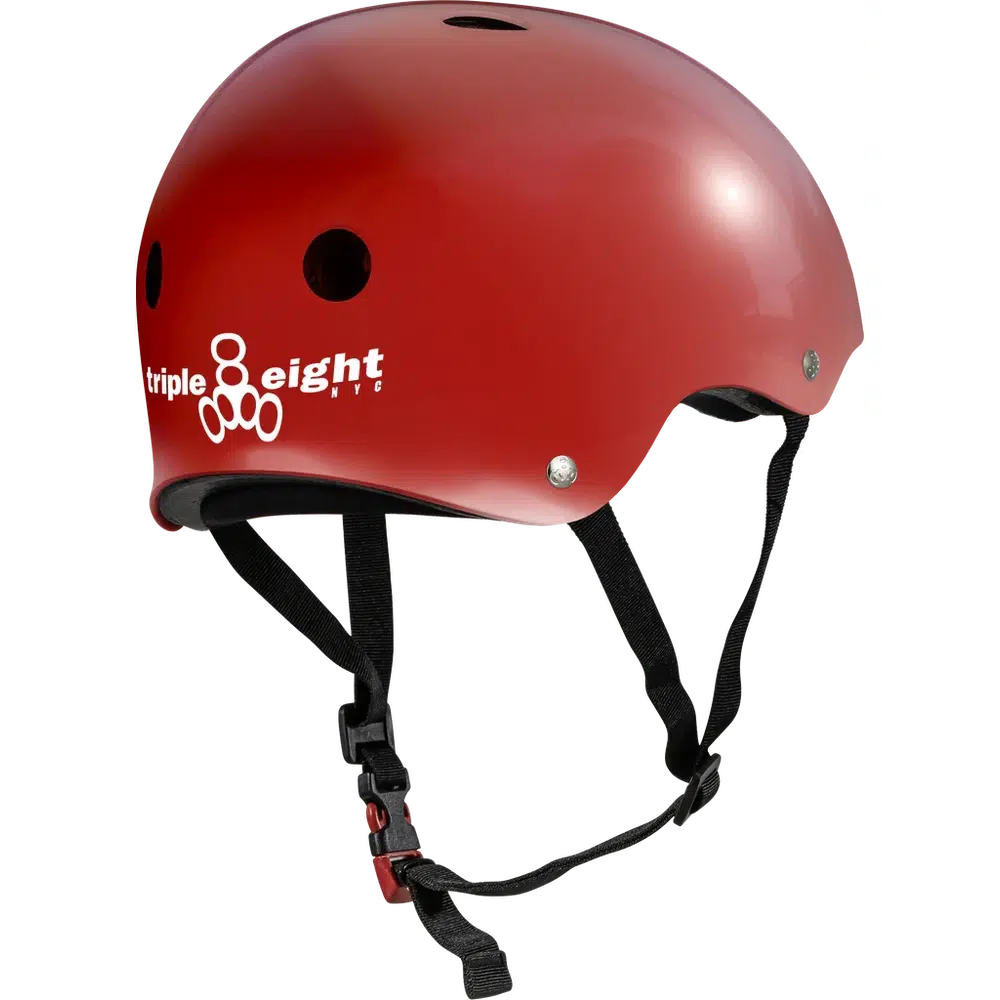 Triple 8 THE Certified Helmet SS Scarlet Red-Certified Helmet-Extreme Skates