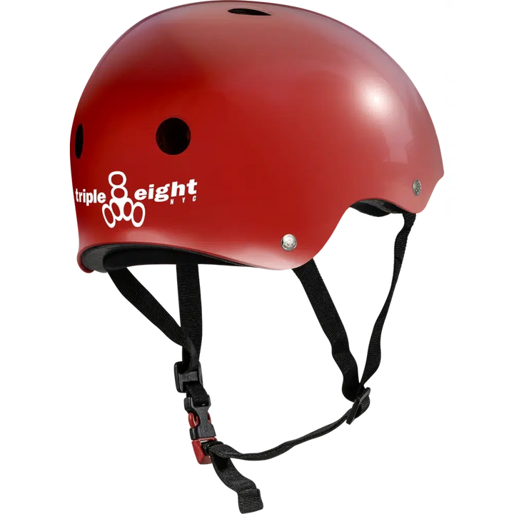 Triple 8 THE Certified Helmet SS Scarlet Red-Certified Helmet-Extreme Skates