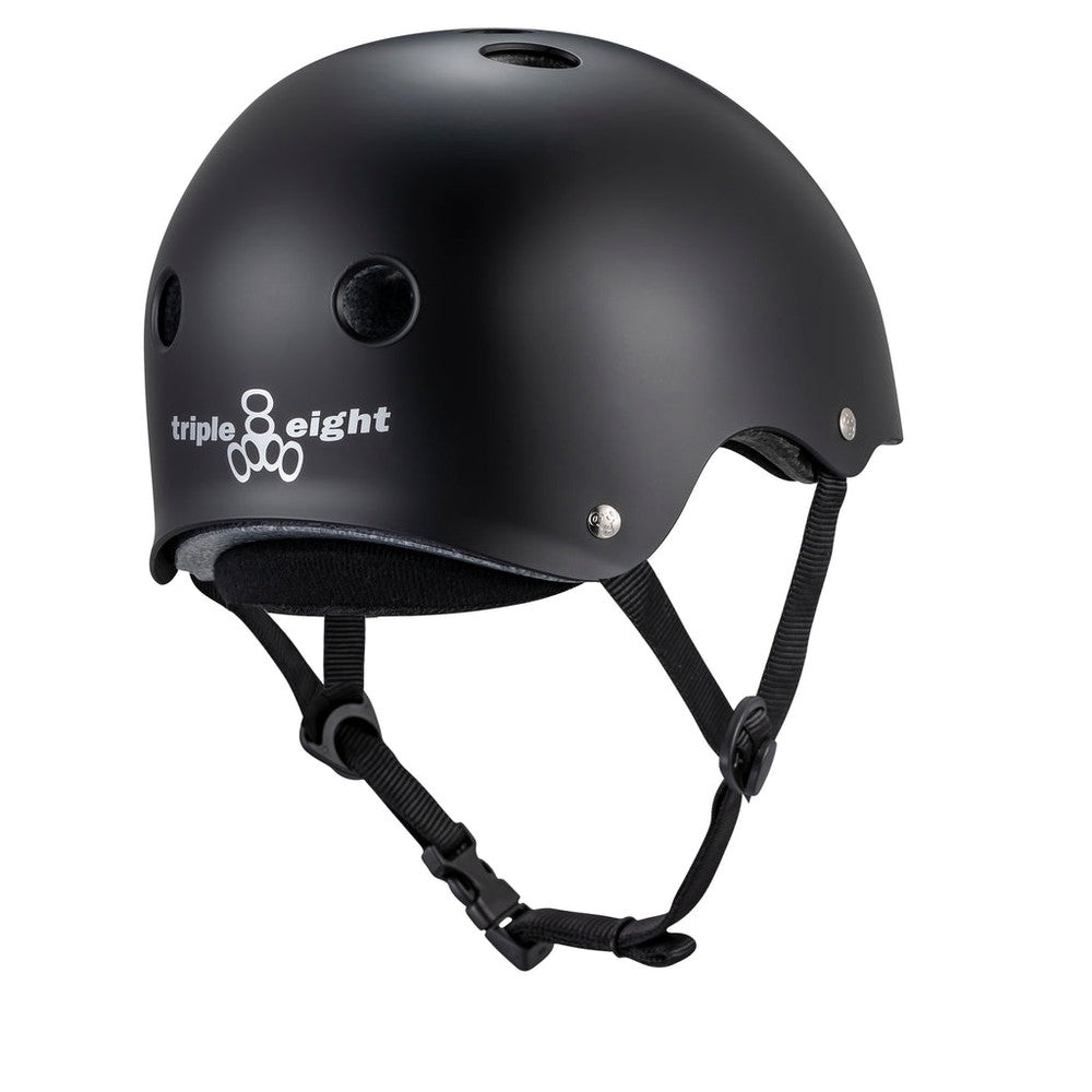 Triple 8 Deep Cover Helmet Black Matte-Certified Helmet-Extreme Skates