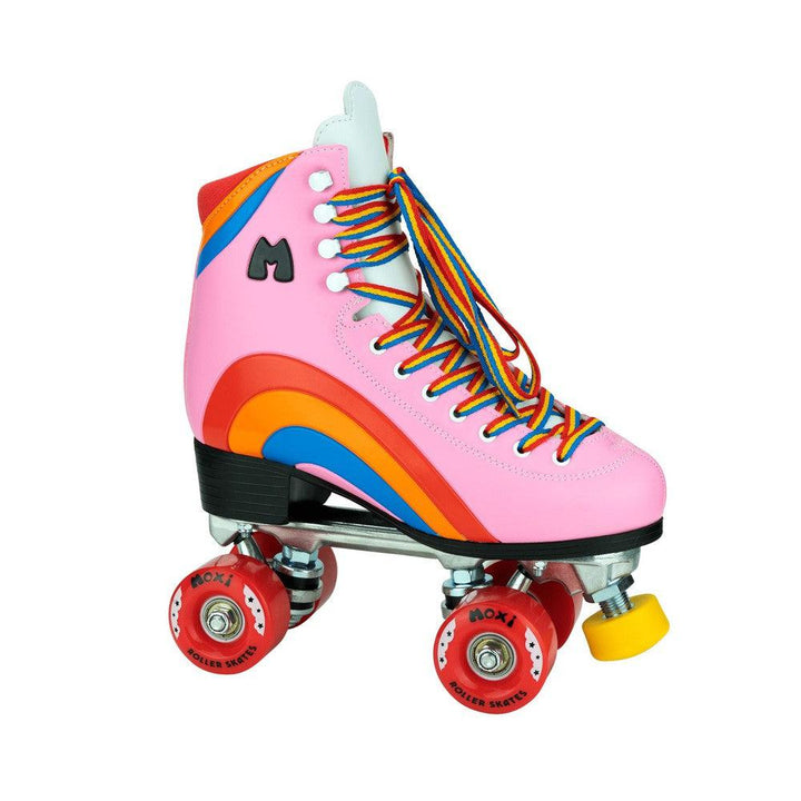 Moxi Rainbow Rider Pink Heart Skates-Roller Skates-Extreme Skates