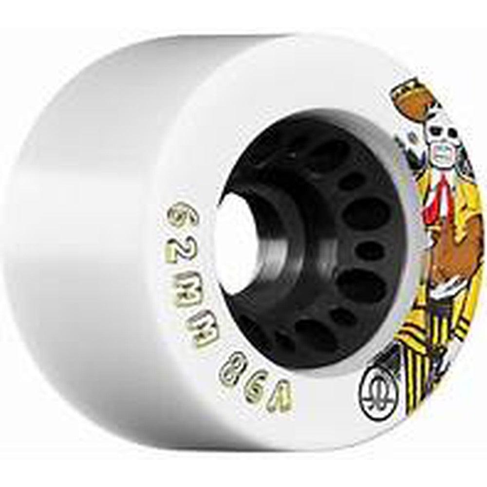 Rollerbones Day of the Dead 62mm Speed Wheels White (4 pack)-Quad Wheels-Extreme Skates
