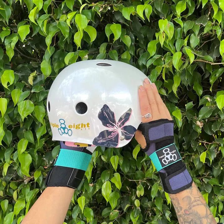 Triple 8 THE Certified Helmet SS Floral-Certified Helmet-Extreme Skates