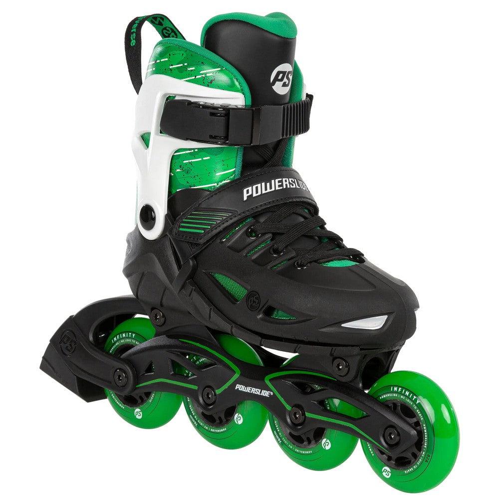 Powerslide Phuzion Universe 4W Green Adjustable Inline Skates-Inline Skates-Extreme Skates