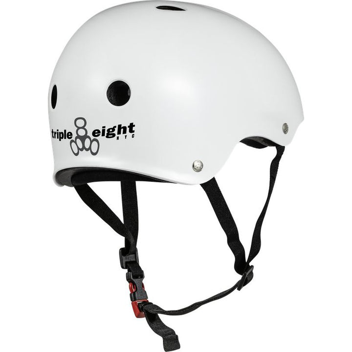 Triple 8 THE Certified Helmet SS White Glossy-Certified Helmet-Extreme Skates