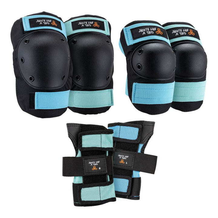 Triple 8 Tri Pack Saver JR Skate Like a Girl-Padding Combo-Extreme Skates