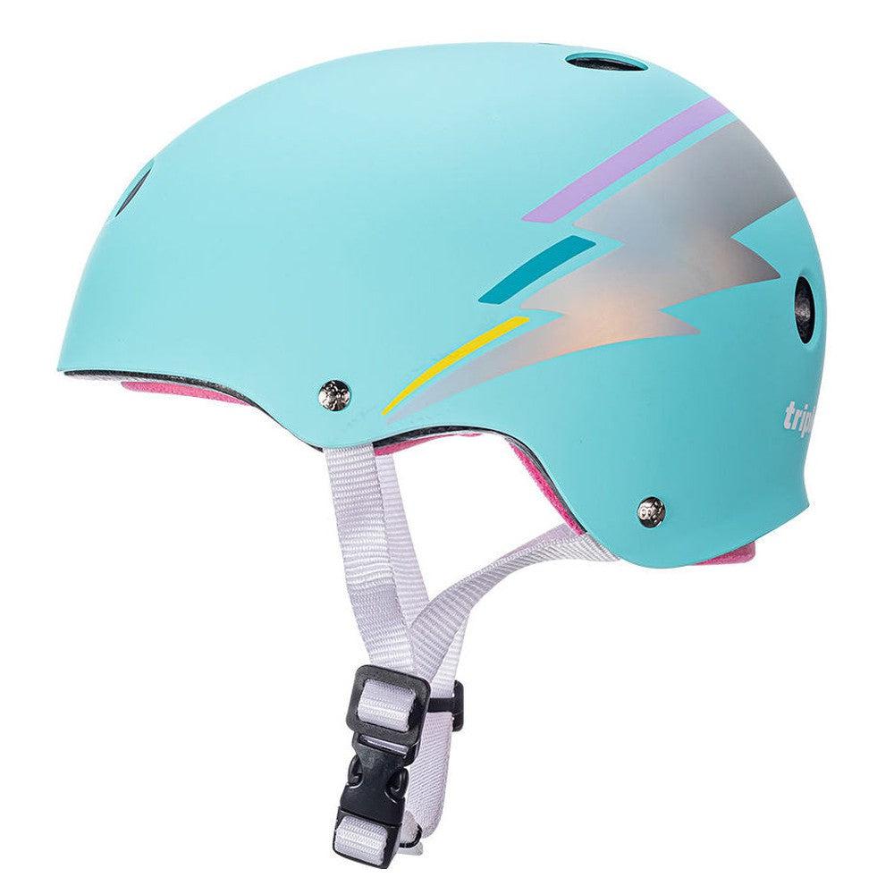 Triple 8 THE Certified Helmet SS Teal Hologram-Certified Helmet-Extreme Skates