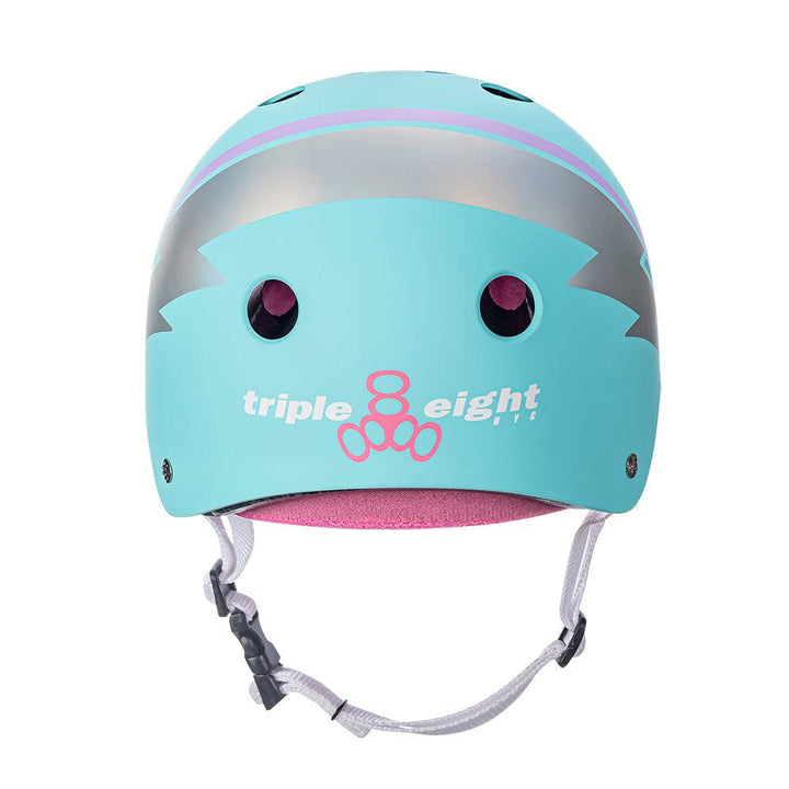 Triple 8 THE Certified Helmet SS Teal Hologram-Certified Helmet-Extreme Skates