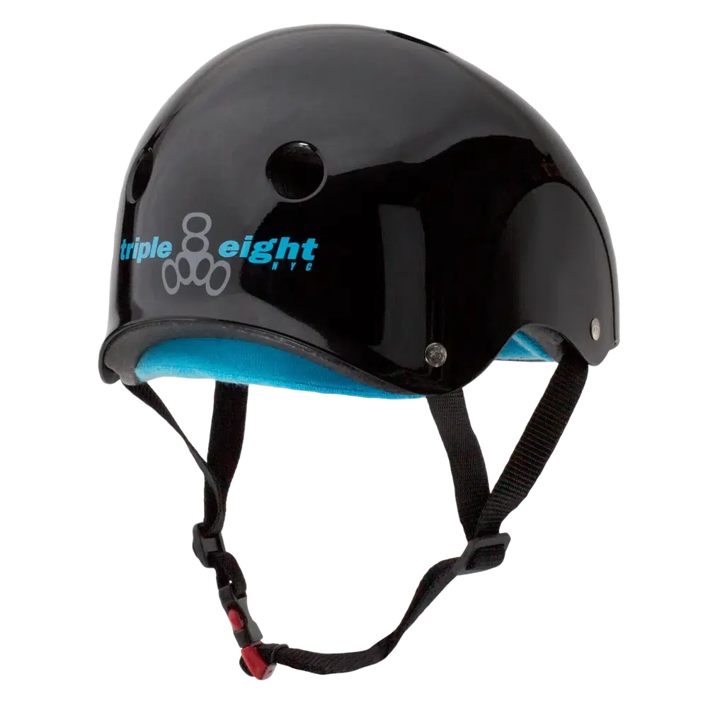 Triple 8 THE Certified Helmet SS Black Gloss-Certified Helmet-Extreme Skates