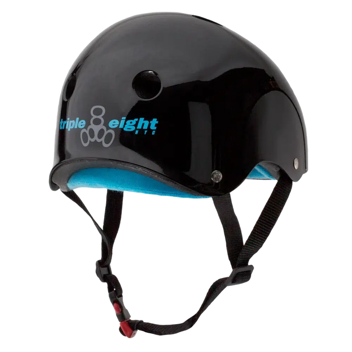 Triple 8 THE Certified Helmet SS Black Gloss-Certified Helmet-Extreme Skates