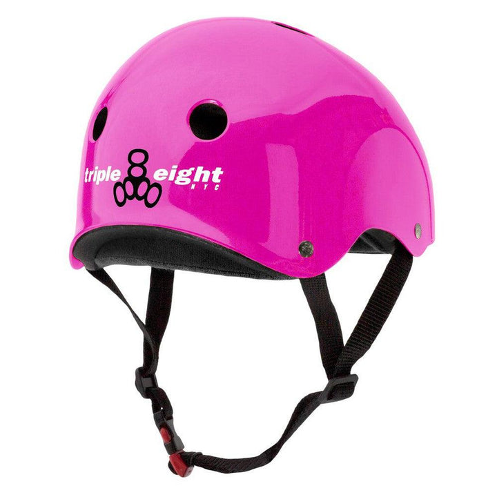 Triple 8 THE Certified Helmet SS Pink Glossy-Certified Helmet-Extreme Skates