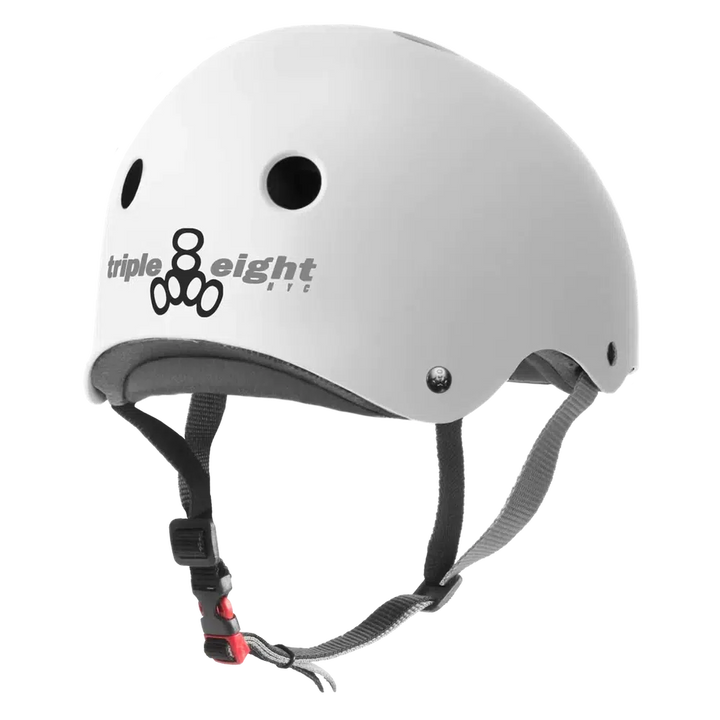 Triple 8 THE Certified Helmet SS Matte White-Certified Helmet-Extreme Skates