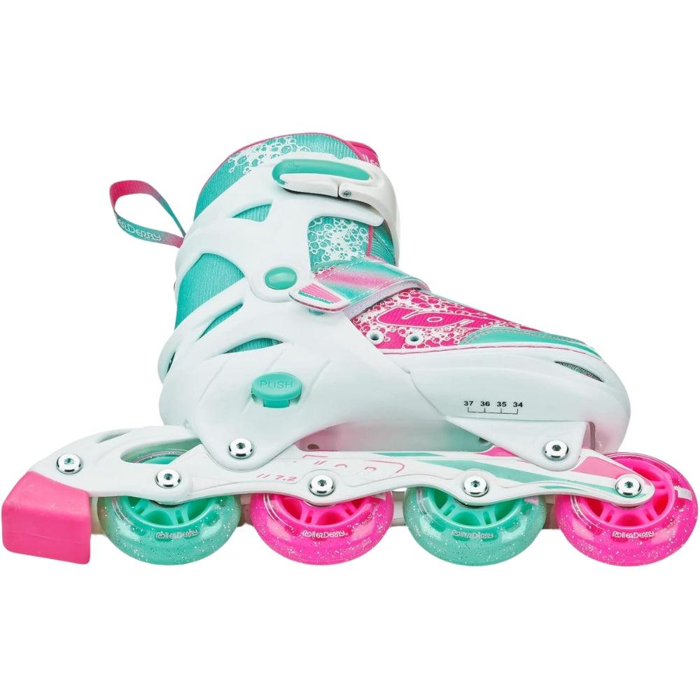 RDS Ion 7.2 White/Pink/Mint Adjustable Inline Skates-Adjustable Inline Skates-Extreme Skates