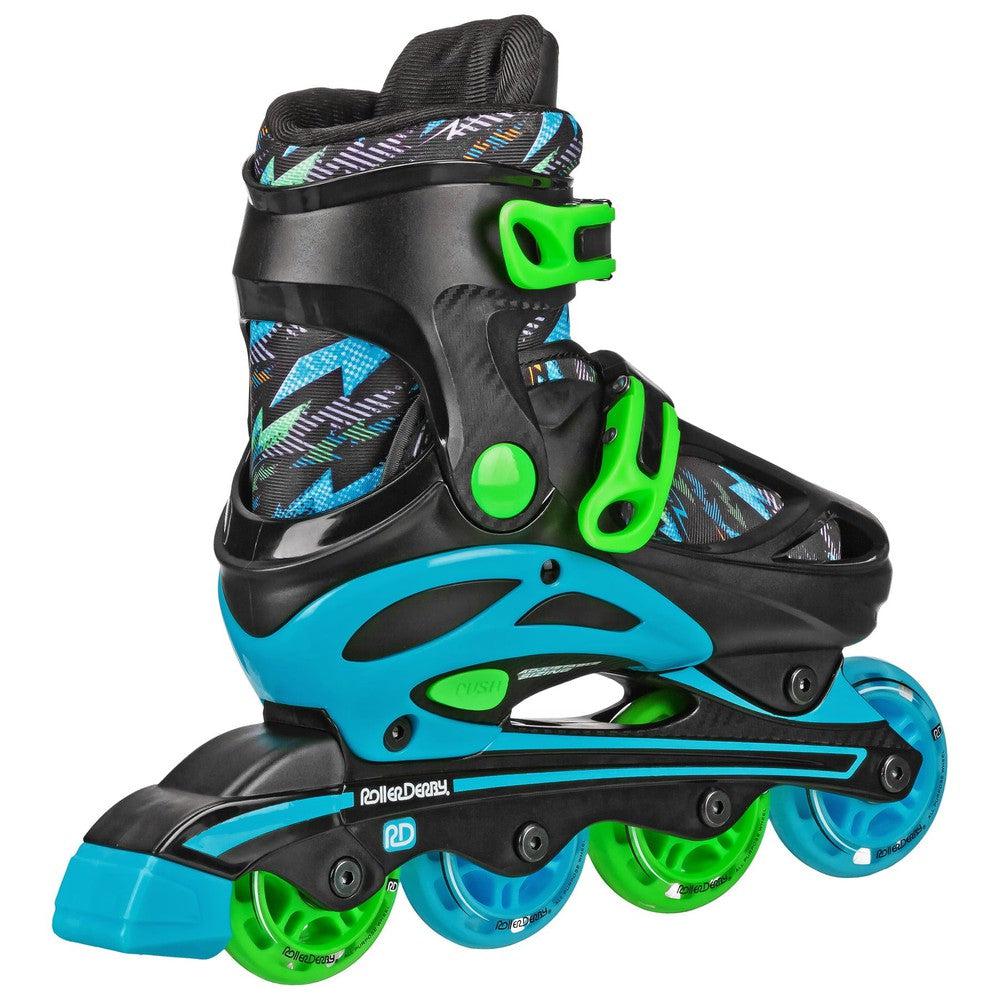 RDS Sprinter Boy's 2-in-1 Quad Skates - Lightning-Adjustable Inline Skates-Extreme Skates