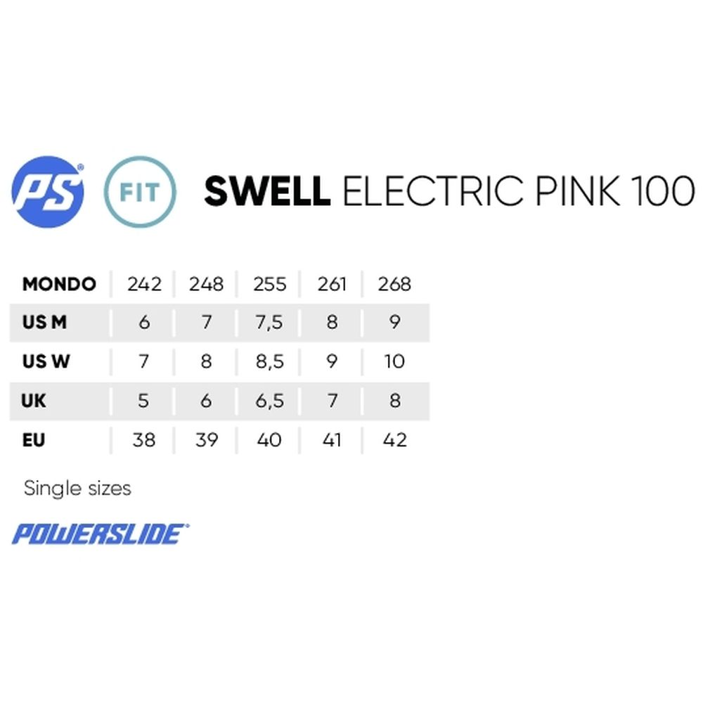 Powerslide Swell 100mm Electric Pink Inline Skates-Inline Skates-Extreme Skates