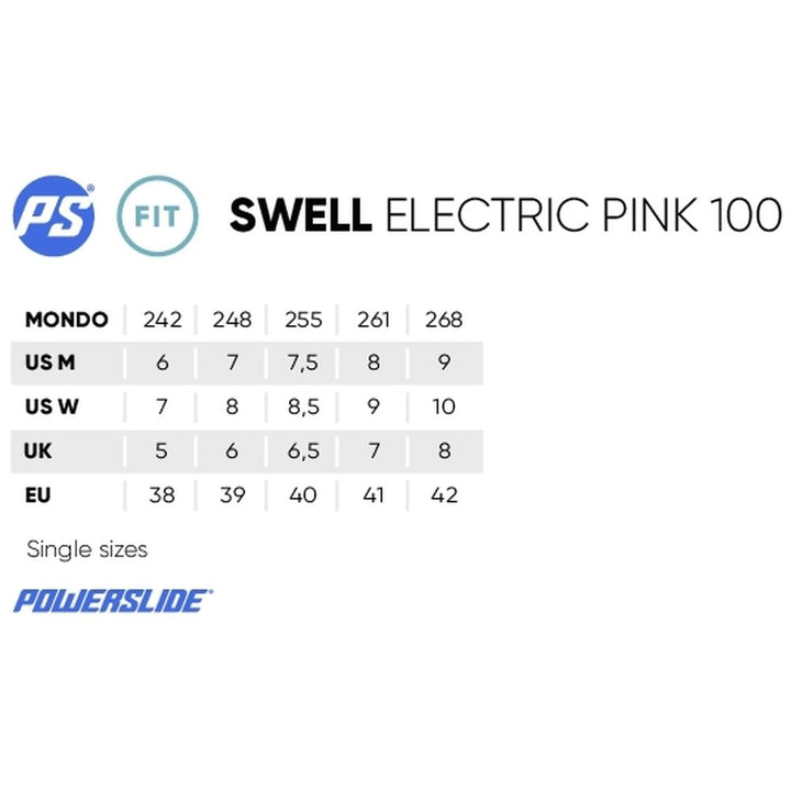 Powerslide Swell 100mm Electric Pink Inline Skates-Inline Skates-Extreme Skates