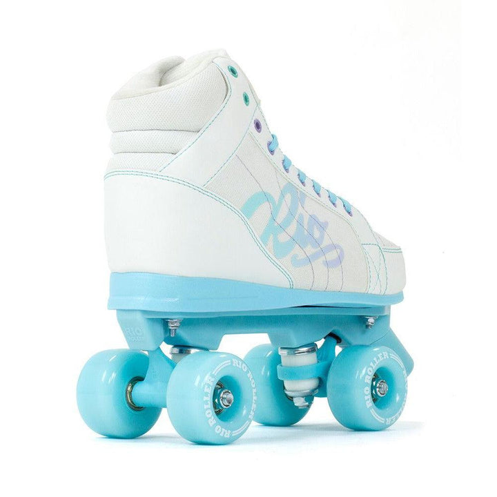 Rio Roller Lumina Roller Skates White Blue + FREE SFR SKATE BAG-Roller Skates-Extreme Skates