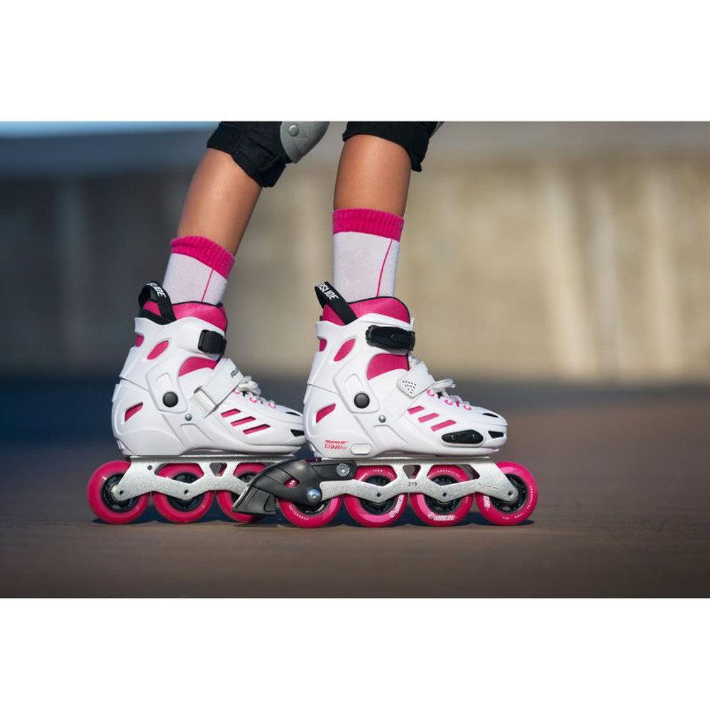 Powerslide Khaan Junior SQD Pink Inline Skates-Inline Skates-Extreme Skates