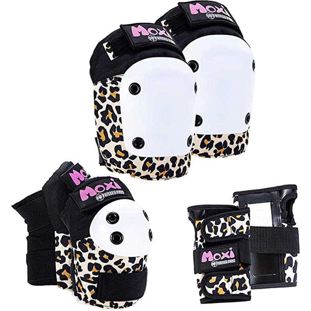 187 Six Pack Junior Moxi Leopard-Pad Set Kids-Extreme Skates