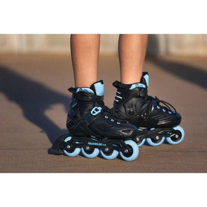 Powerslide Khaan Junior LTD Black Blue Inline Skates-Inline Skates-Extreme Skates