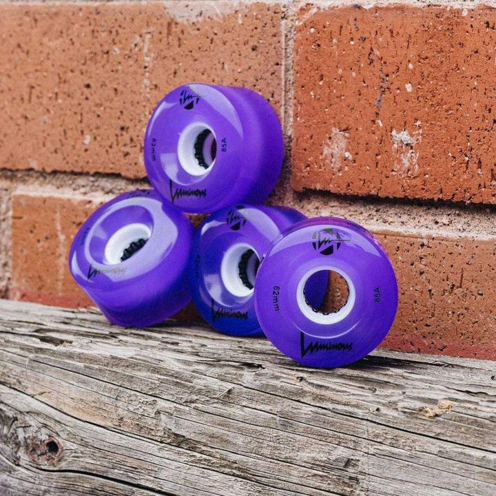 Luminous Bundle Deal - Indoor Lightup wheels 62mm 85A-Quad Wheels-Extreme Skates