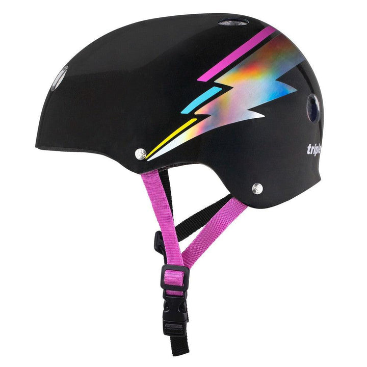 Triple 8 THE Certified Helmet SS Black Hologram-Certified Helmet-Extreme Skates