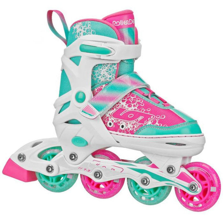 RDS Ion 7.2 White/Pink/Mint Adjustable Inline Skates-Adjustable Inline Skates-Extreme Skates