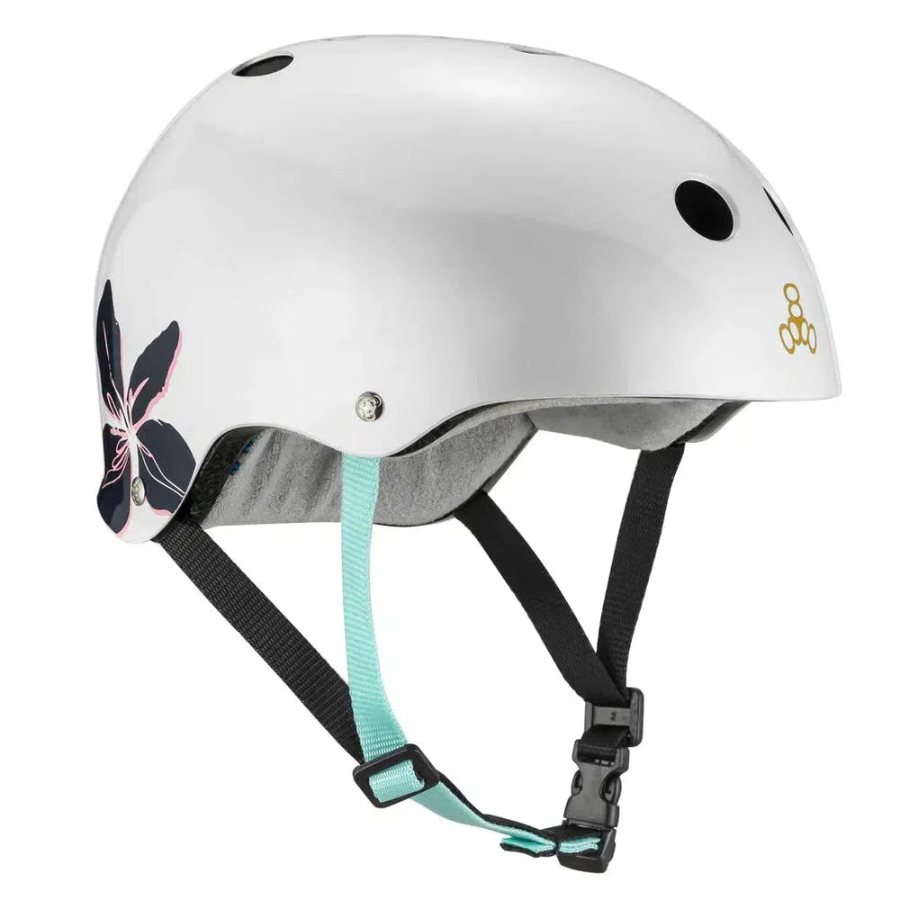 Triple 8 THE Certified Helmet SS Floral-Certified Helmet-Extreme Skates